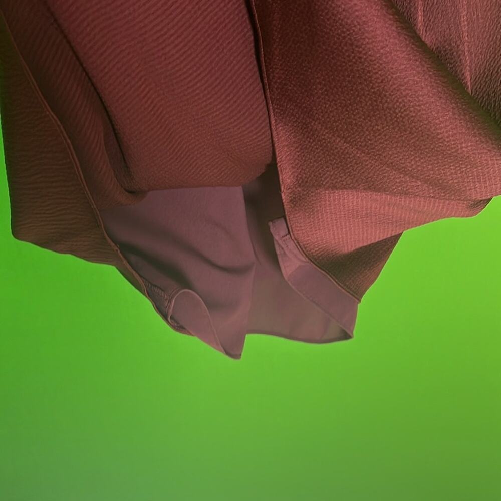 Trina Turk $258 Manhattan Satin Dress in Mahagony Brown Size L - Picture 6 of 6